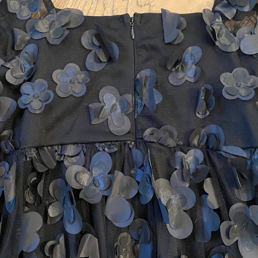 TCEC Black Butterfly appliqué baby doll dress - Picture 5 of 6